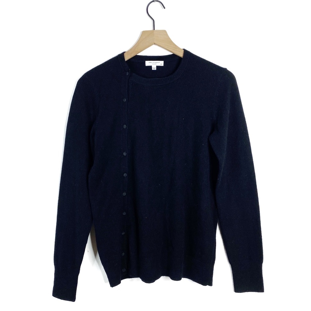 Equipment Femme Sabina Black Cashmere Sweater Sm